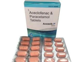 Aceclofenac 100 mg + Paracetamol 325mg Tablets