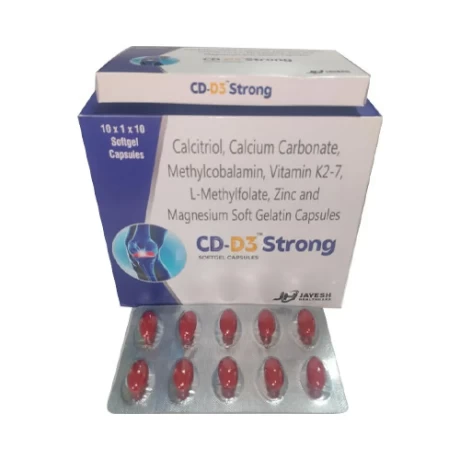 Calcitriol and Calcium Carbonate and Methylcobalamin and Vitamin K27 Softgel Capsules Third Party Pharma Manufacturing 1