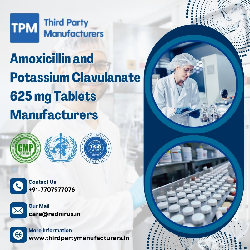 Amoxicillin and Potassium Clavulanate 625 mg Tablets Manufacturers