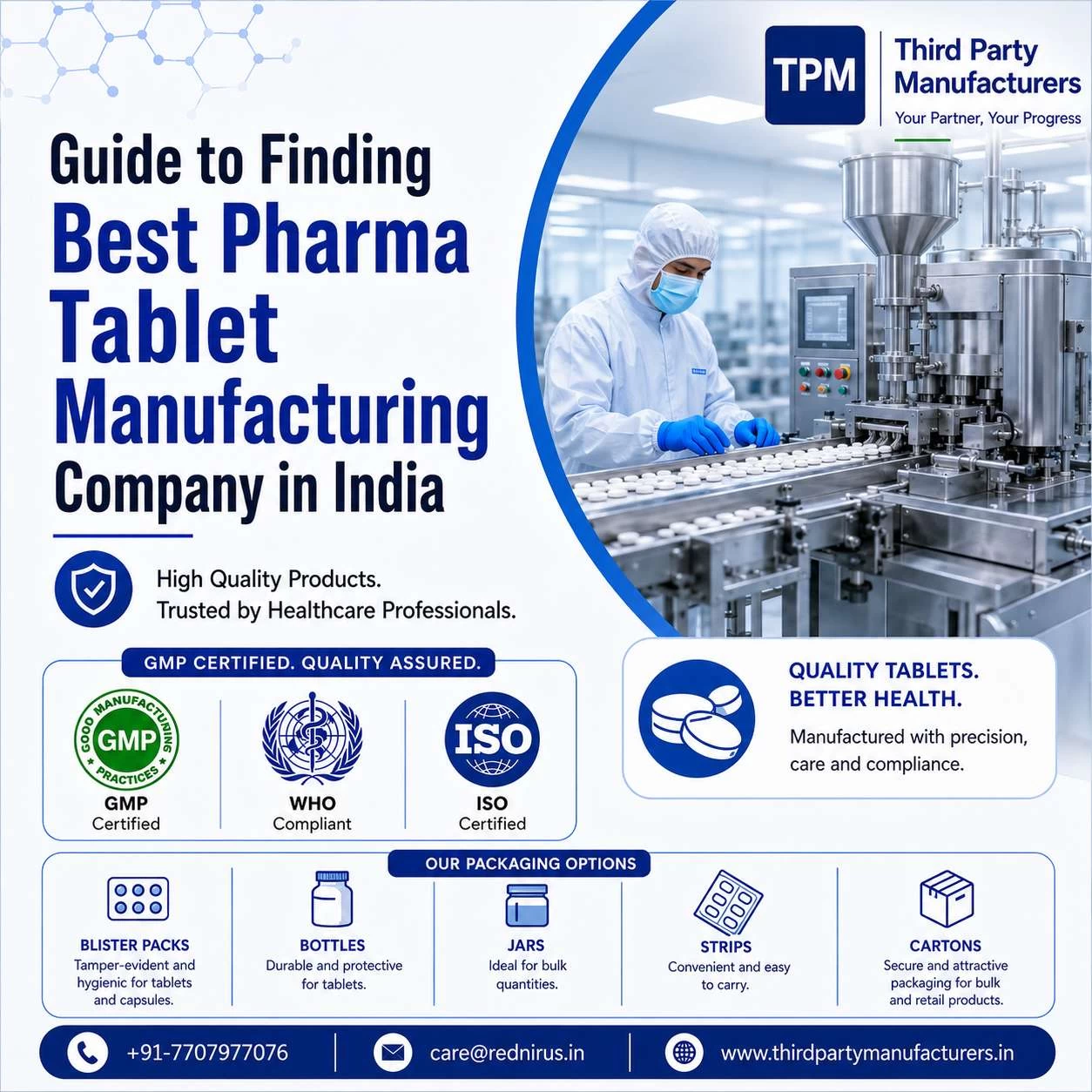 Guide to Finding Best Pharma Tablet Manufacturing Company in India