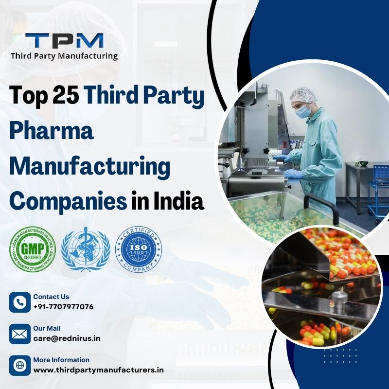 Top 25 Third Party Pharma Manufacturing Companies in India