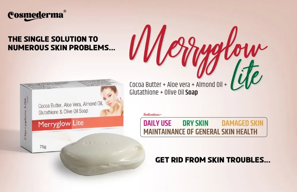 Cocoa Butter, Aloe Vera, Almond Oil, Glutathione & Olive Oil Soap Pharma Export Company